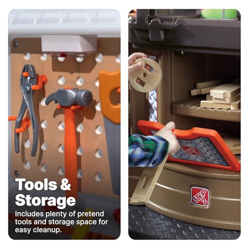 Step2 Big Builders Pro Workshop, Pretend Play Workshop & Toolbench for Toddlers