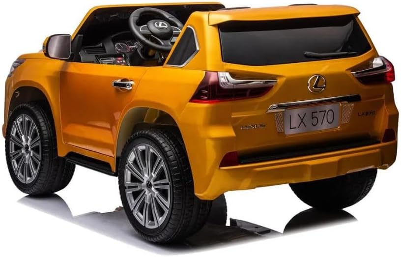 Lovely Baby Lexus LX570 SUV Ride-On Car for Kids, 3+ Years, Remote Control, LED Lights, Music, Openable Doors – Red, Gold, or Blue