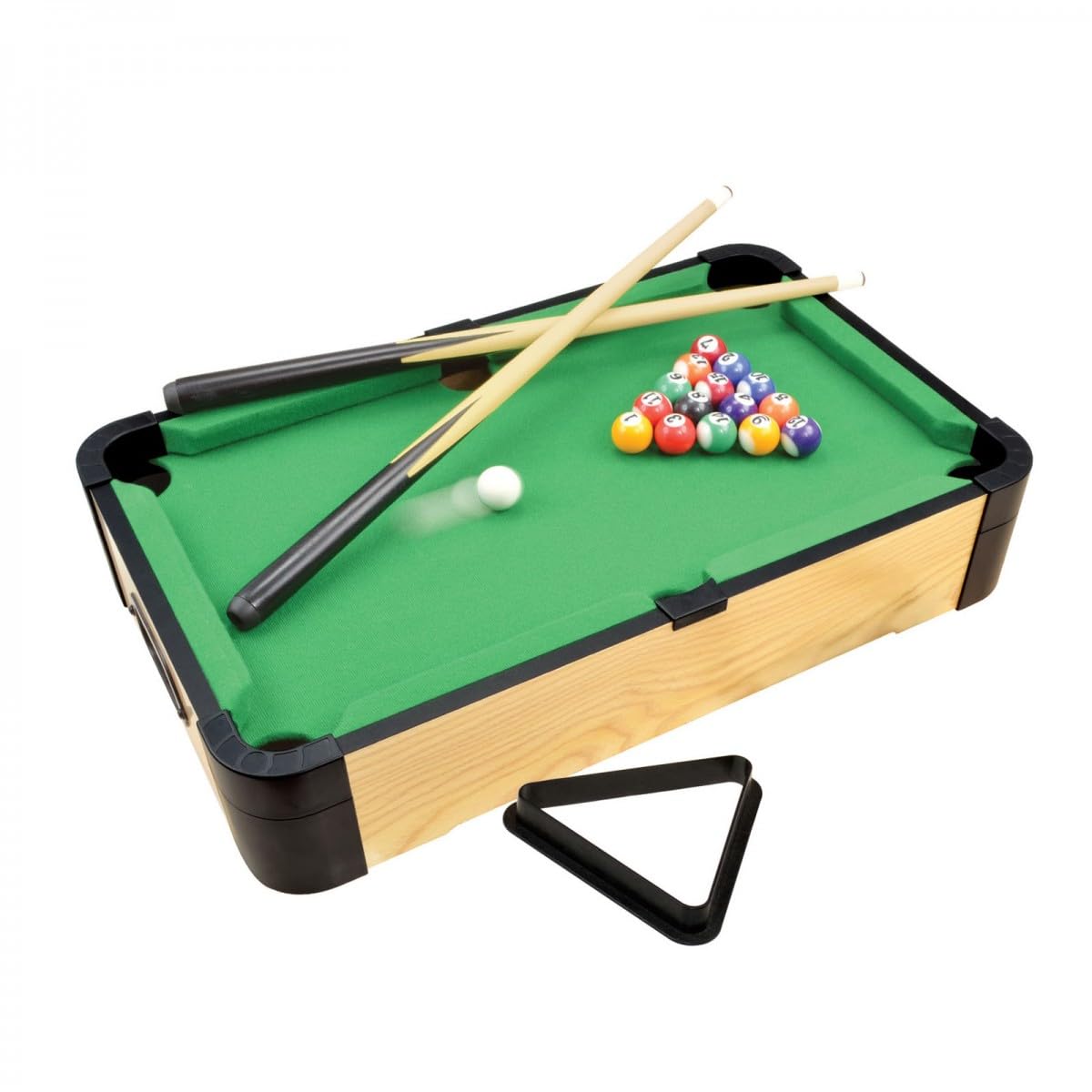 Ambassador 20 Inch Triple-Play Tabletop Pool Ping Pong and Air Hockey Game for Kids Ages 6+
