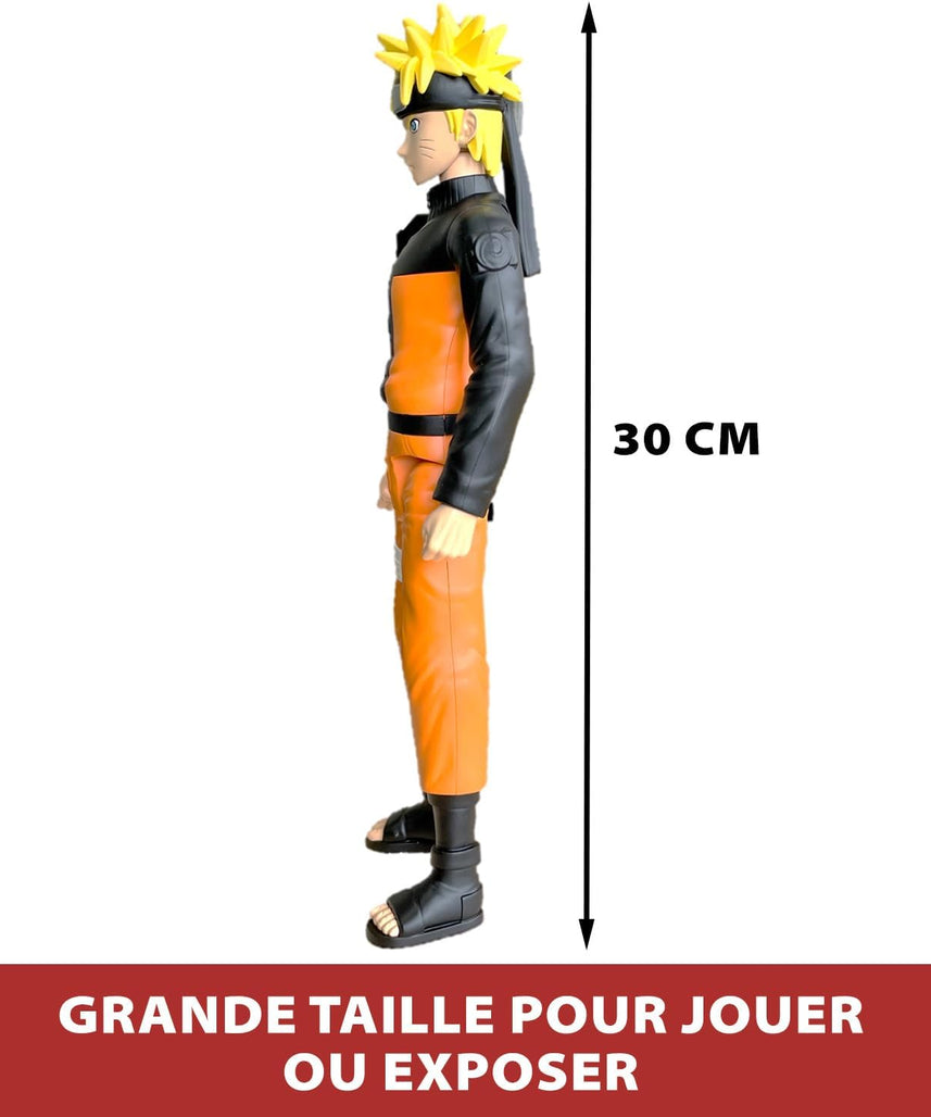 Bandai - Anime Heroes - Naruto Shippuden - Manga Figure Anime Heroes Mega 30 cm - Naruto Uzumaki - Official Naruto Licence - Large Articulated Naruto Figure - Toy for Children from 4 Years - 38151