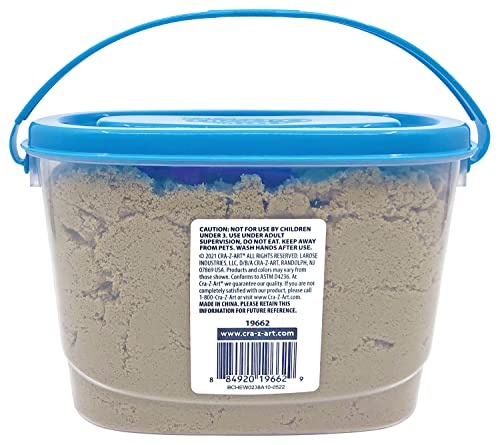 Cra-Z Sand Sandy Beach 2.5 lbs Sensory Play Sand with Cutter Non Toxic Never Drying Fun for Boys and Girls Ages 6+