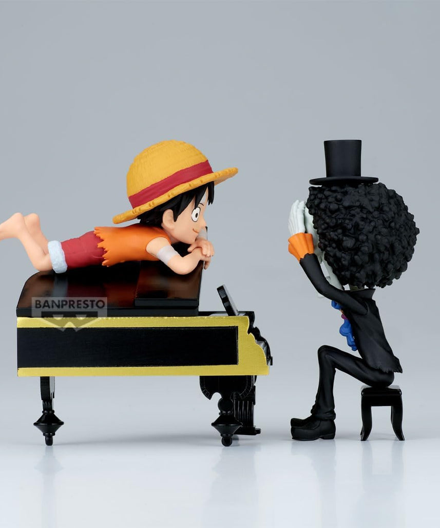 One Piece Monkey D. Luffy & Brook Log Stories WCF – Bandai Spirits Official Prize Figure