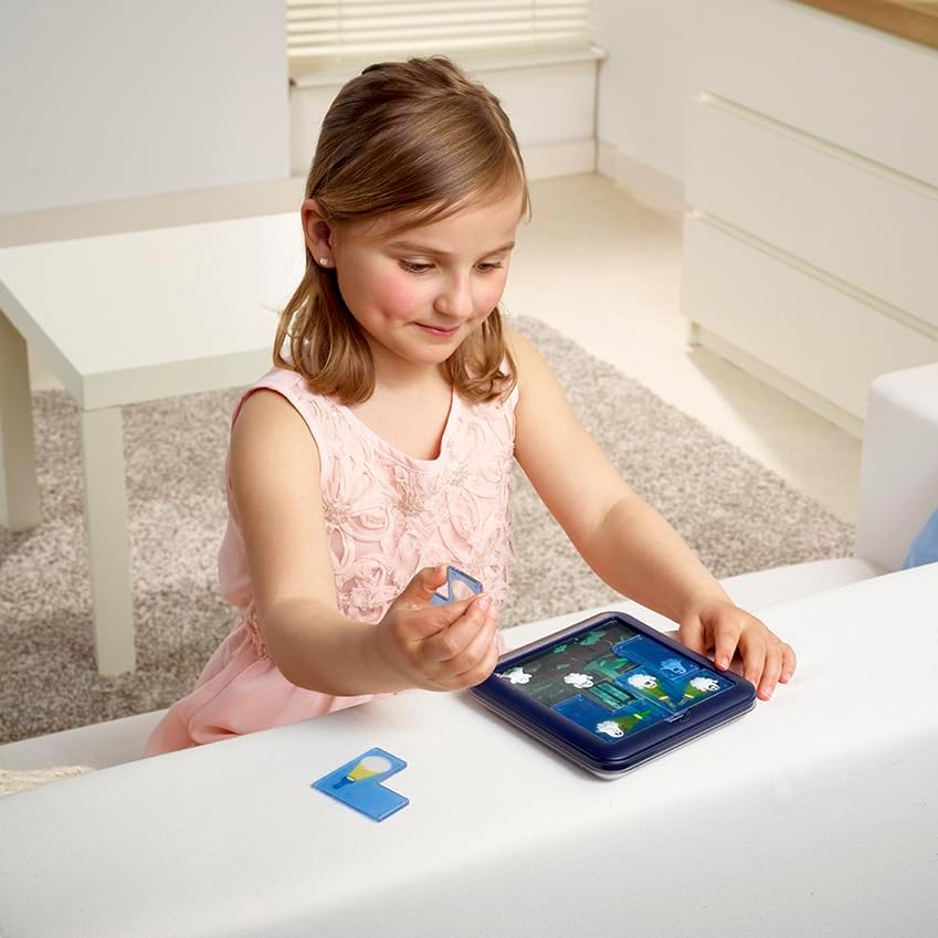 SmartGames Ghost Hunters Logic Puzzle Game for Kids 6+, IQ Brain Teaser STEM Toy with 60 Progressive Challenges, Travel-Friendly Educational Tabletop Puzzle