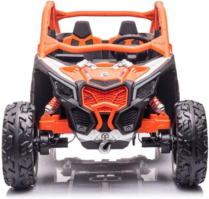 Can-Am Maverick Turbo RR 24V Kids Ride-On Buggy 4 Motors with Parental Remote Control, Off-Road Style Electric UTV for Kids 3+ Years