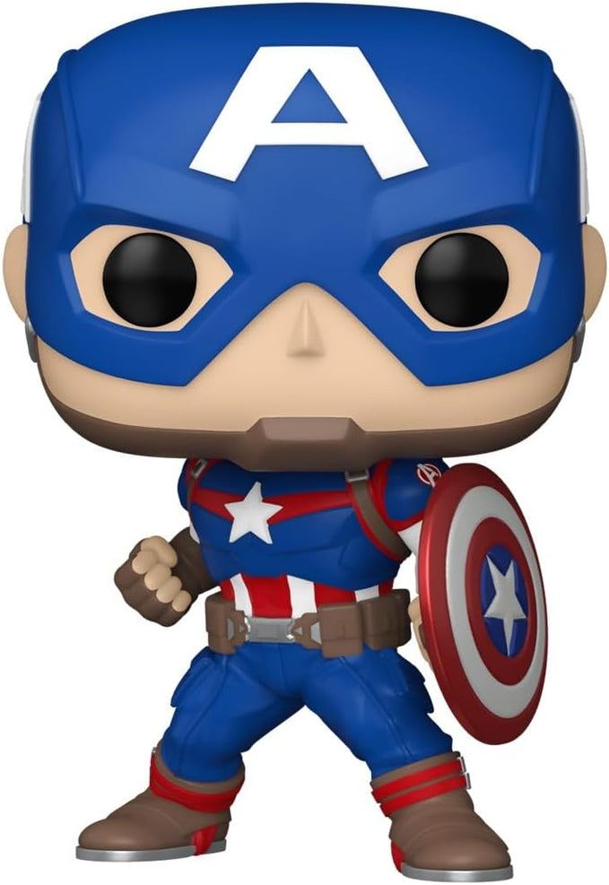 Funko Pop! Marvel: Marvel NC - Captain America - Marvel Comics - Collectable Vinyl Figure - Gift Idea - Official Merchandise - Toys for Kids & Adults - Comic Books Fans - Model Figure for Collectors