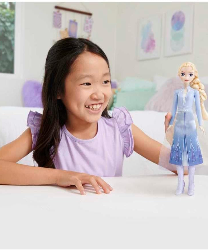 Disney Frozen 2 Elsa Fashion Doll, Posable Princess Toy with Outfit, Cape and Boots, Movie Inspired Doll for Kids Age 3+