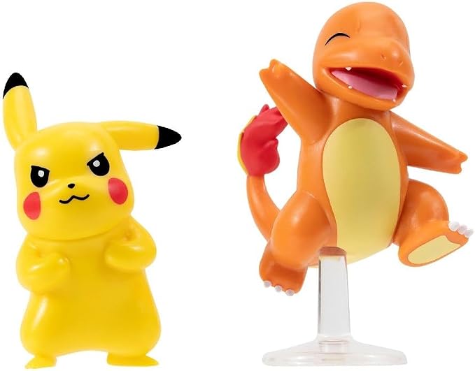 Pokemon Battle Set of 2 Figures Pikachu & Charmander
