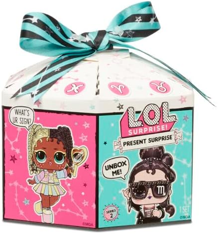 L.O.L. Surprise Present Tots Series 2 Doll with 8 Surprises, Star Sign Themed Fashion Doll, 3 Inch Collectible Toy for Girls