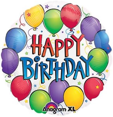 Anagram Amscan International 119113-01 Fun Birthday Foil Balloon, Multicolor, 17''