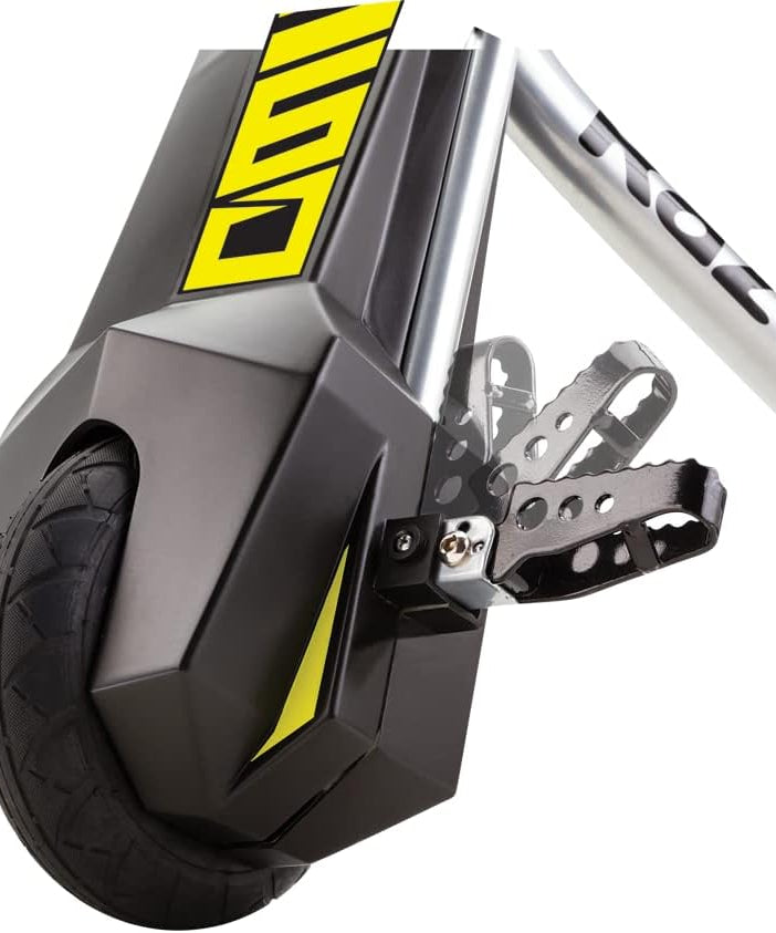 دراجة ثلاثية العجلات الكهربائية Razor PowerRider 360 للأطفال من سن 8 سنوات فما فوق، 12 فولت مع دواسة وقود بزر ضغط، سرعة تصل إلى 9 أميال في الساعة، مدة تشغيل 30 دقيقة، دوران 360 درجة وانزلاق، أقصى وزن للراكب 120 رطلاً