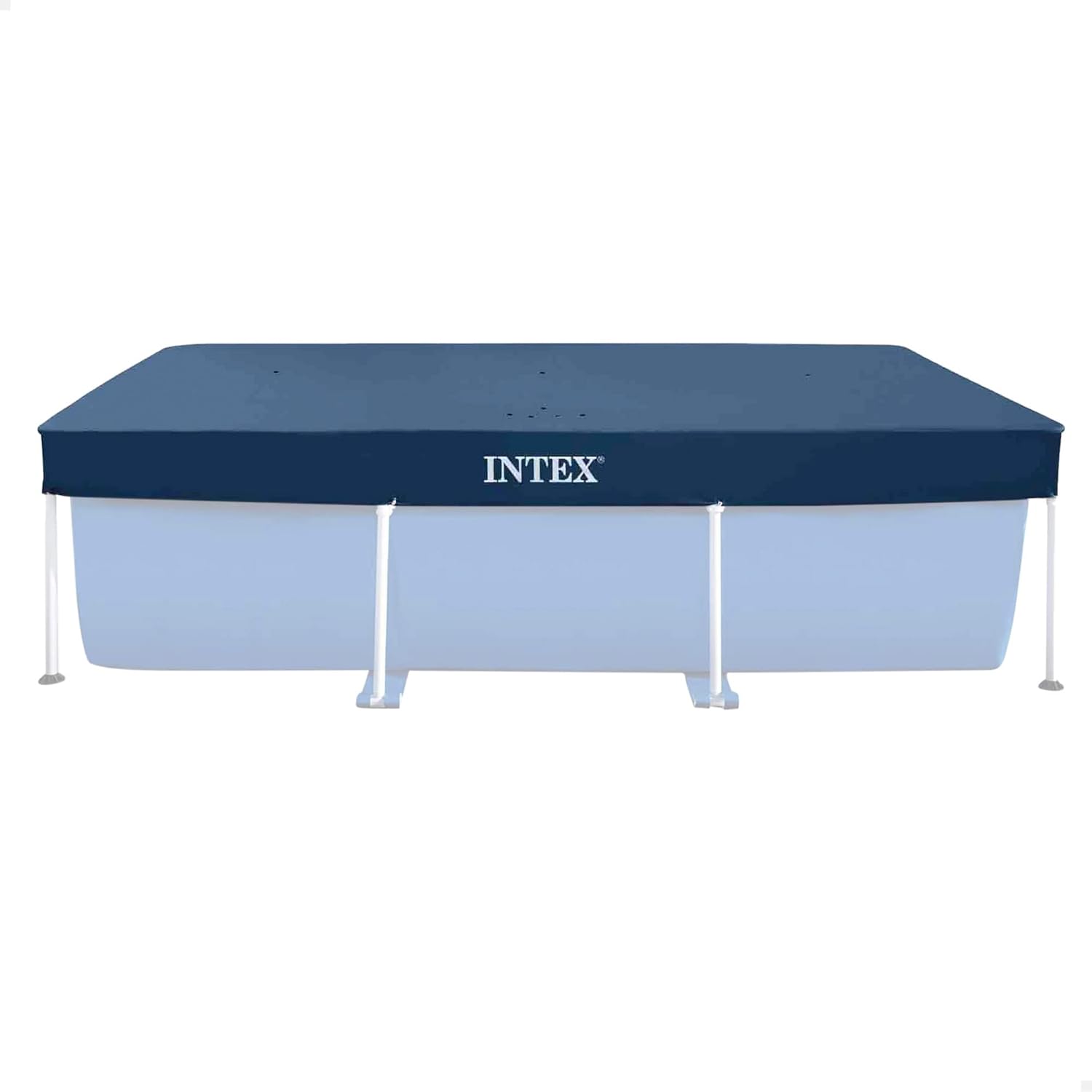 Intex Rectangular Pool Cover, Pool Cover, Blue, 300 x 200 x 20 cm, for Rectangular Frame Pool