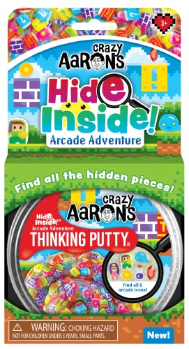 Crazy Aaron's Hide Inside Arcade Adventure, UK Safe, Sensory Puzzle Game with 6 Hidden Character and Treasure Pieces