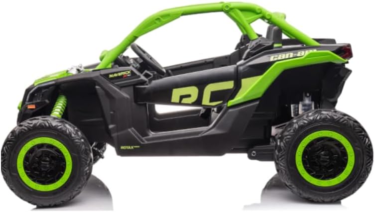 Can-Am Maverick Turbo RR 24V Kids Ride-On Buggy 4 Motors with Parental Remote Control, Off-Road Style Electric UTV for Kids 3+ Years