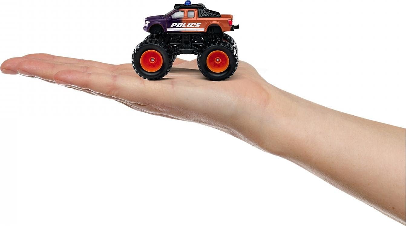 Majorette Monster Rockerz Colour Changers – 1 Random Monster Truck, Magic Colour Changing Paint, Rubber Tyres, 1:64 Scale, Ages 3+