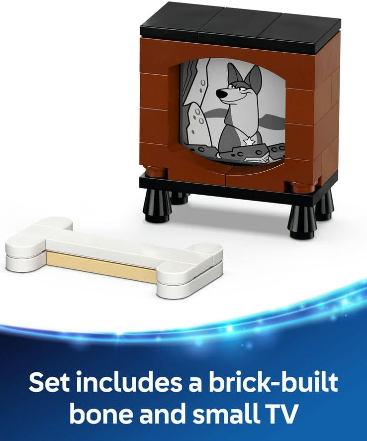 LEGO ǀ Disney Lucky & Penny 101 Dalmatians Puppies Toy - Play & Display Animal Figures with Movable Heads, Legs & Tails - incl. a Bone and TV - Ramadan Gift for 6+ Year Old Girls 43271