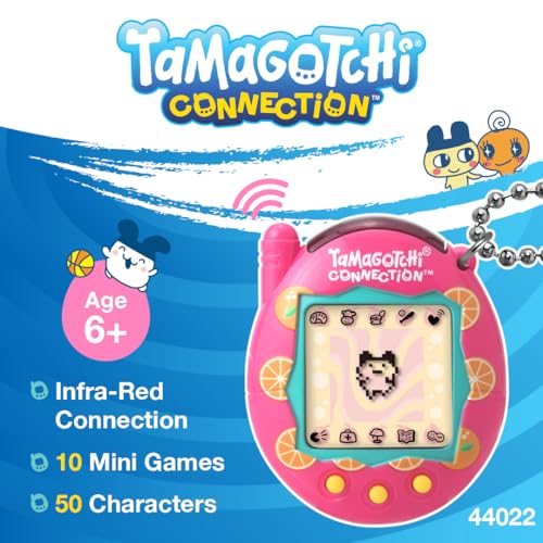 Tamagotchi Connection Citrus|Tamagotchi Original Cyber Pet 90s Adults and Kids Toy with Chain | Retro Virtual Pets are Great Boys and Girls Toys or Gifts for Ages 6+