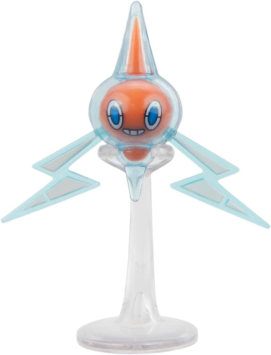 Pokemon Clip n Go - Rotom with Quickball, Action Figures, Official Detailed Figurines, Collectibles, Figure with Poke Ball, 4 Years+