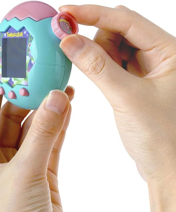 BANDAI Tamagotchi Jade Forest Paradise Virtual Pet Jade 43424 Electronic Toy Ideal for Ages 6+ Zoom into Paradise to Surround Your Electronic Pet