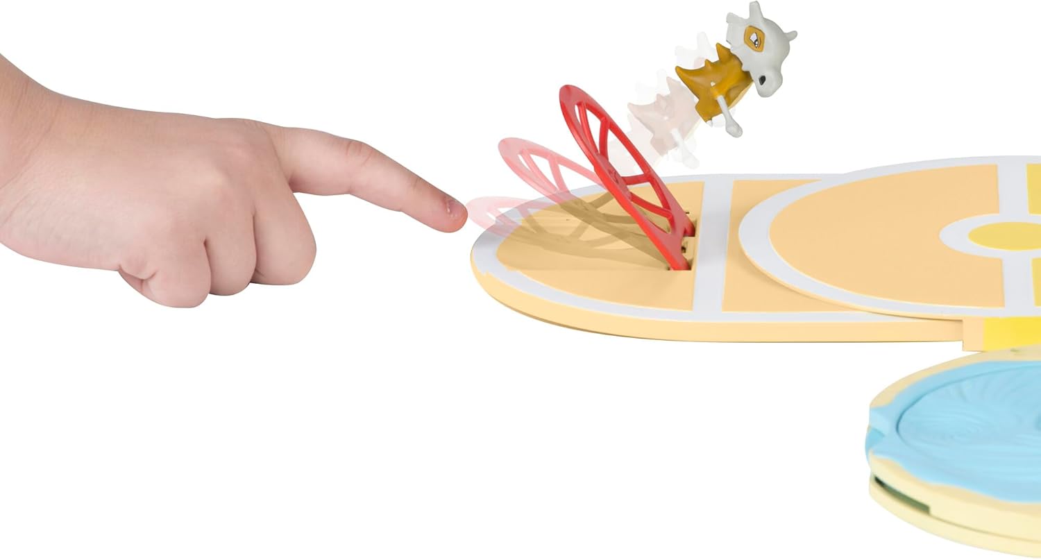 Pokemon Carry Case Battle Desert Playset, Portable Backpack Playset with Action Zones and Pikachu Figure, Official Pokemon Toy, Ages 4+