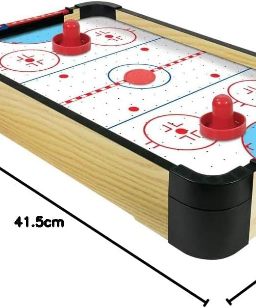 Ambassador 16 Inch Tabletop Air Hockey Game for Kids 3+ Years, Portable Mini Air Hockey Table, 2 Player Arcade Style Game