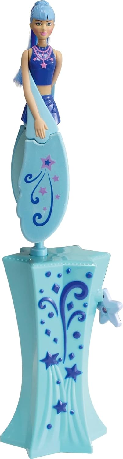 Lansay Sky Dancers Sapphire Sparkle Flying Doll with Launcher, Spinning Flying Toy for Kids Ages 6 Years and Above