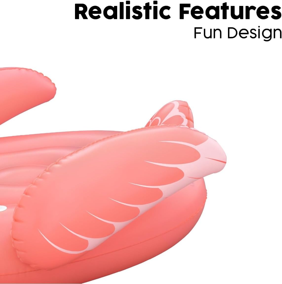 Bestway Rider Fancy Flamingo 138X107cm, Outdoor & Indoor Relaxation & Play, Pool Ride-On Floats, Vivid Bright Graphics, Heavy-duty Handles, Water Play, Easy to Inflate & Deflate