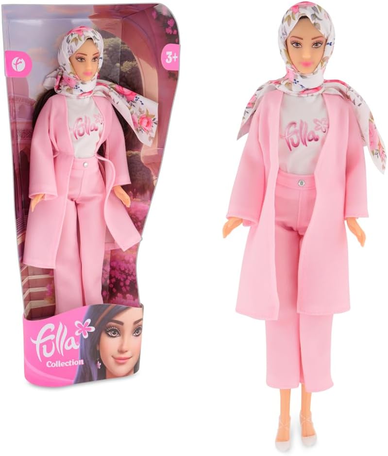 Fulla Trendy Outfit Doll with Modern Clothes and Accessories, Fashion Doll for Girls Age 3+, Ideal for Dress-Up Role Play and Imaginative Play