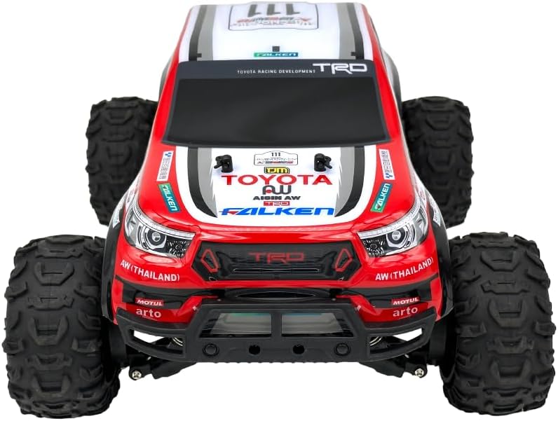 D-Power 1:10 RALLY CHAMP Toyota Hilux Revo AXCR RC Car, 2.4GHz Remote Control, USB Rechargeable 7.4V Battery, Off-Road Truck, Ages 6+