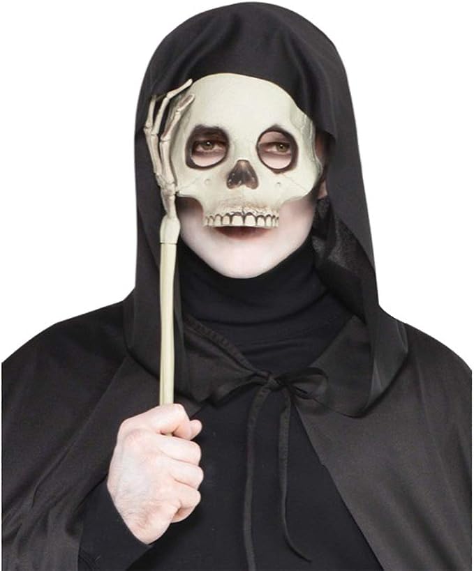 amscan Adult Scary Skeleton Stick Mask