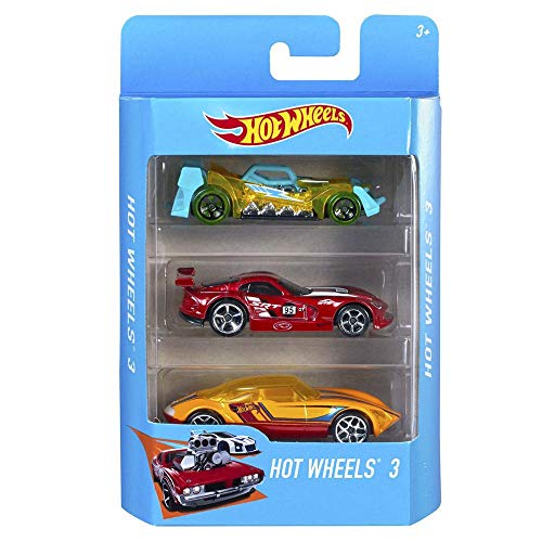 Mattel Hot Wheels Basic Car Assortment 3 Pack Toy Cars for Boys and Girls Ages 3 Years and Up Die Cast Vehicles for Racing Collecting and Imaginative Play