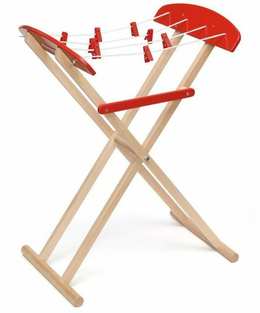 Viga Pretend Play Wooden Clothes Horse For Kids Ages 3+ Years