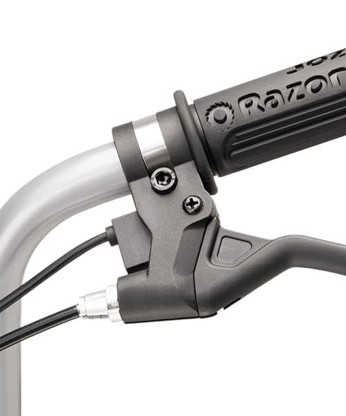 دراجة Razor Dirt Quad الكهربائية رباعية العجلات، بقوة 24 فولت، مناسبة للأطفال من سن 8 سنوات فما فوق، مزودة بخانق دوار، وفرامل قرصية يدوية، وإطارات هوائية 12 بوصة - تصل سرعتها إلى 8 أميال في الساعة، ومدة ركوبها 40 دقيقة.