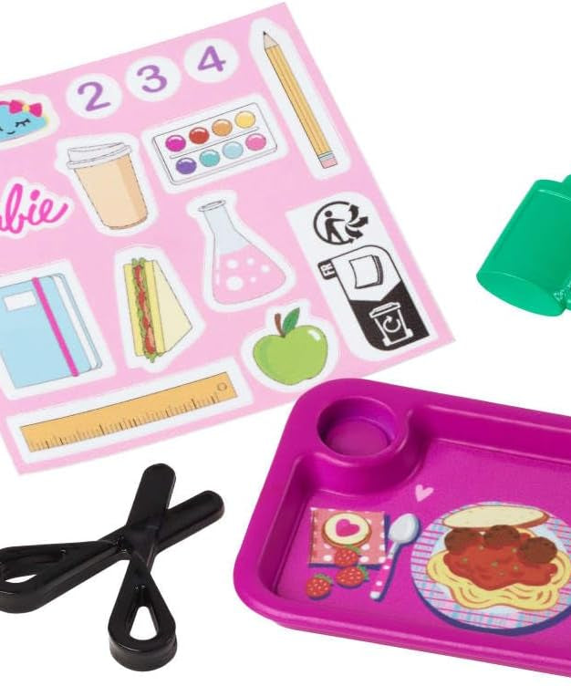 Barbie Teacher Doll with Brunette Fashion, 1 Toddler, & Classroom Accessories, Career Playset for Kids 3+