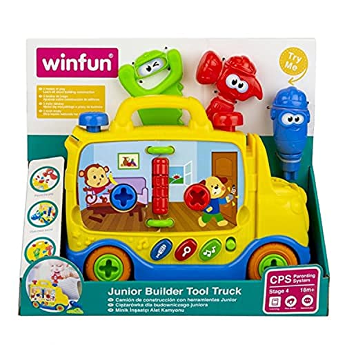 WinFun Junior Builder Tool Truck – Wind-Powered Toy Truck for Kids