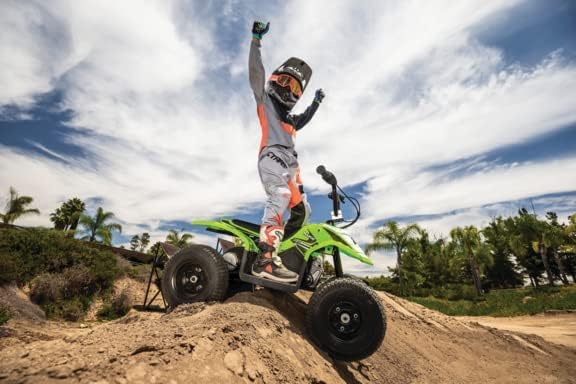 Razor Dirt Quad XS McGrath Electric Ride On ATV for Kids 8+ Years, 13 km/h Off Road Quad Bike, 24V Battery, Green