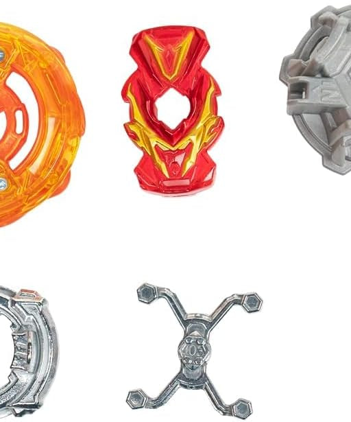 BeyBattle Burst Takara Tomy Cosmic Valtryek V5, S4 Starter Beyblade with Launcher and Ripcord, Stamina Spinning Top for Kids