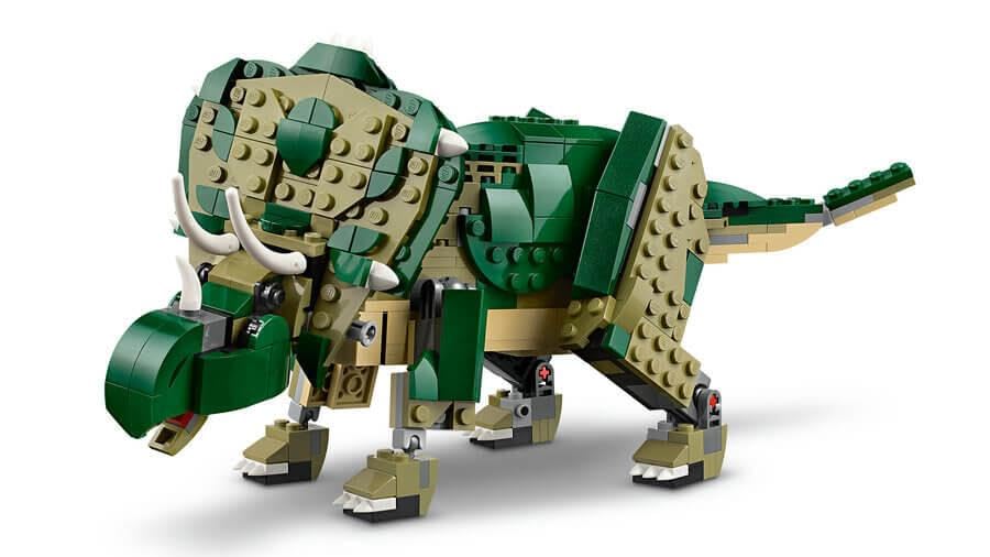 LEGO Creator 3in1 T. rex to Triceratops to Pterodactyl Toys, Dinosaur Figures for 9 Plus Year Old Boys & Girls, Posable Dino Toy Model Building Set, Birthday Gift Idea for Kids 31151