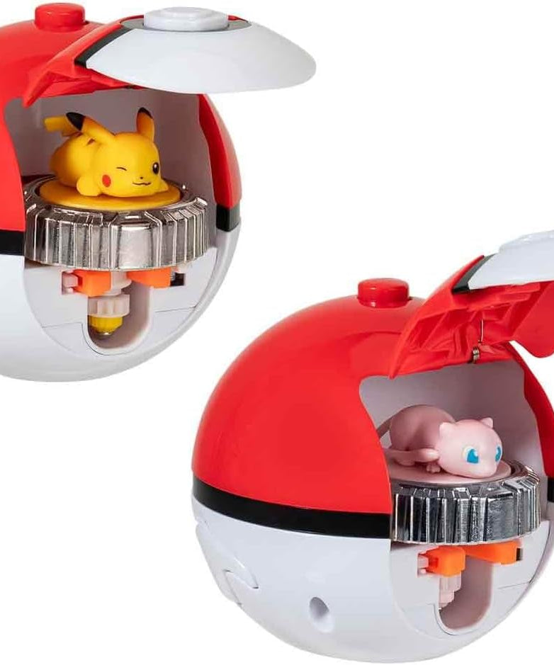 Pokémon Battle Spinner Arena Set, Pikachu & Mew, Head-to-Head Spin Launch Battle Playset, Official Pokémon Toy, Ages 4+