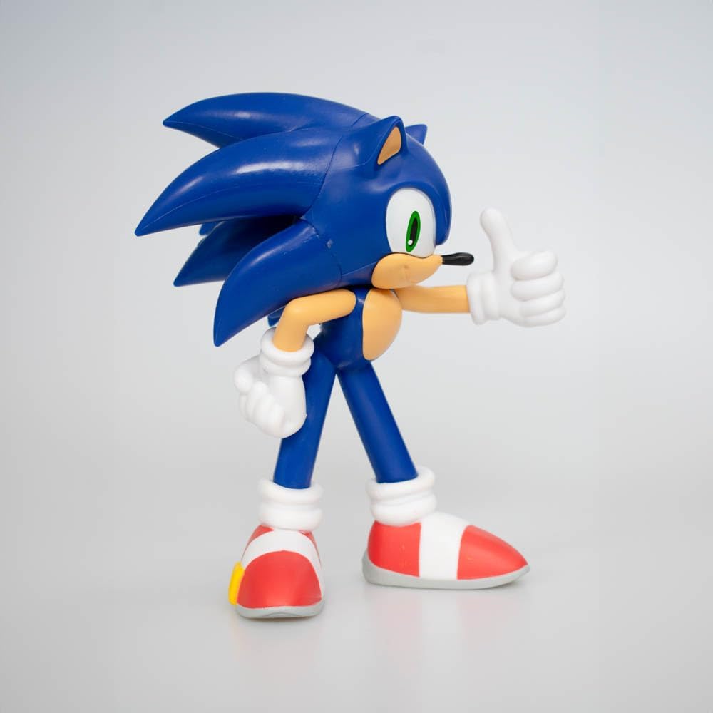 Comansi Sonic Action Figure 16cm, Articulated Sonic the Hedgehog Toy, Movie & Video Game Collectible, Blue Plastic Figure, Tabletop Display for Kids and Fans, Officially Licensed