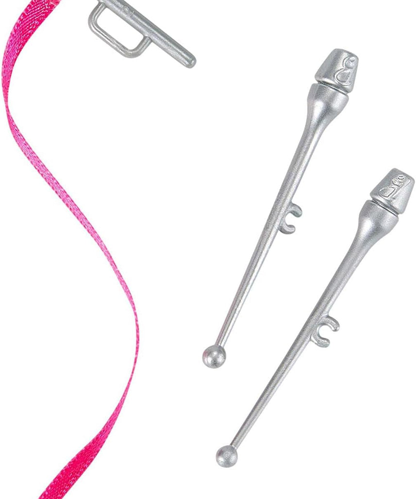 Barbie Rhythmic Gymnast Blonde Doll (12-in/30.40-cm), Leotard & Accessories