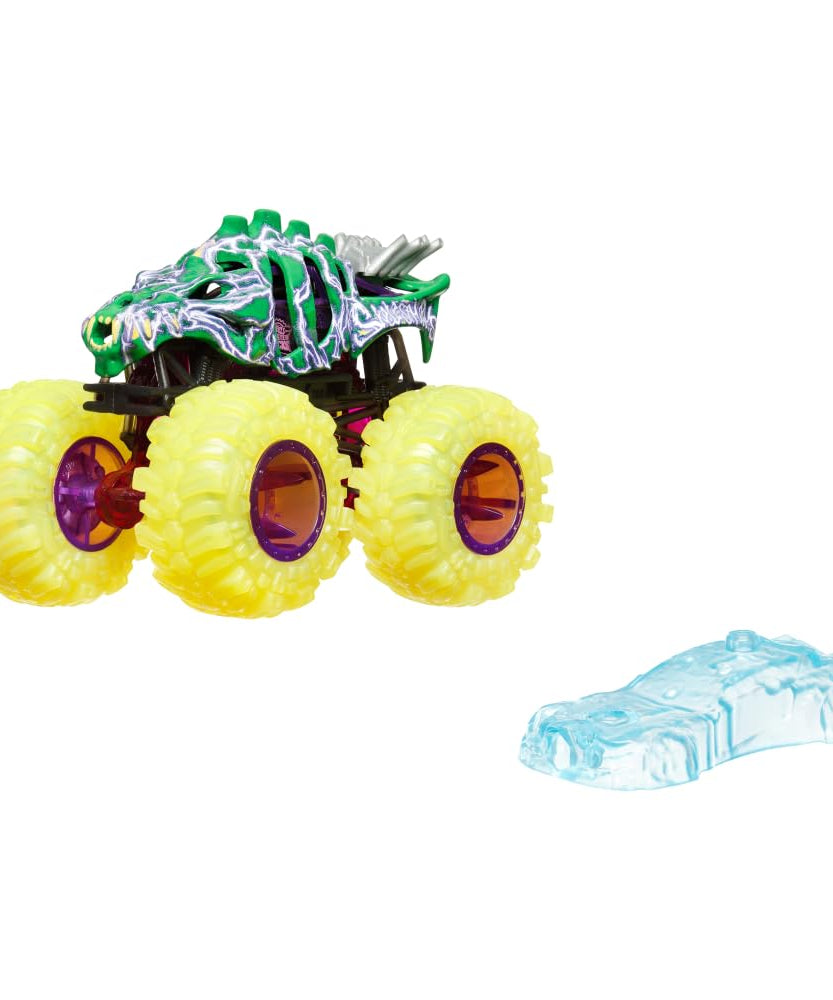 Hot Wheels Monster Trucks Surprise Assortment 1/64 Scale Toy Vehicle, Demolition Energy Trucks, Collectible for Kids 3+