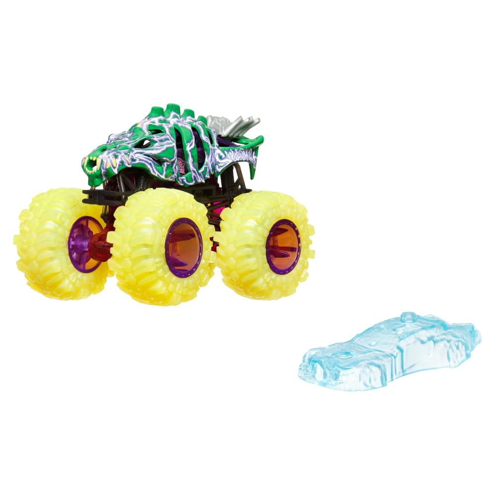 Hot Wheels Monster Trucks Surprise Assortment 1/64 Scale Toy Vehicle, Demolition Energy Trucks, Collectible for Kids 3+