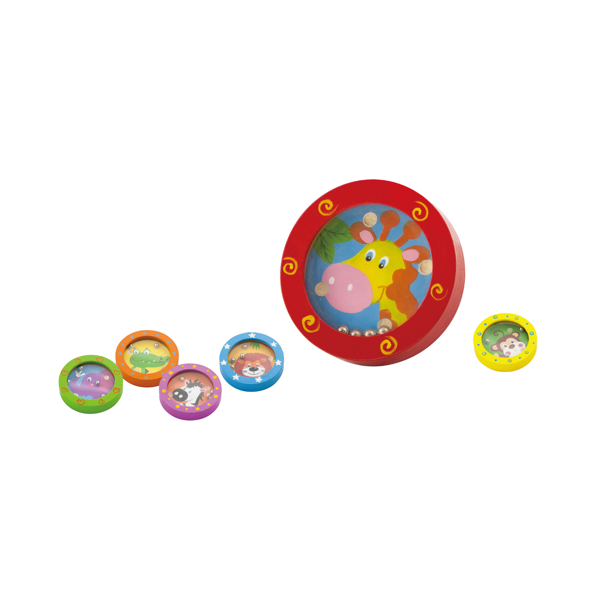 لعبة فيجا للحيوانات البرية، أحجية الكرة في المتاهة، قطعة واحدة، لعبة مونتيسوري الخشبية، تنمي المهارات الحسية والإدراكية والحركية الدقيقة، لعبة تعليمية غير سامة وصديقة للبيئة للأطفال، مناسبة للأطفال من سن 3 سنوات فما فوق