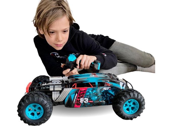 Crazon Beast 83 Off-Road RC Car 1:10 Scale, 2.4GHz Remote Control, 360° Stunt Rotation, USB Rechargeable, 8+