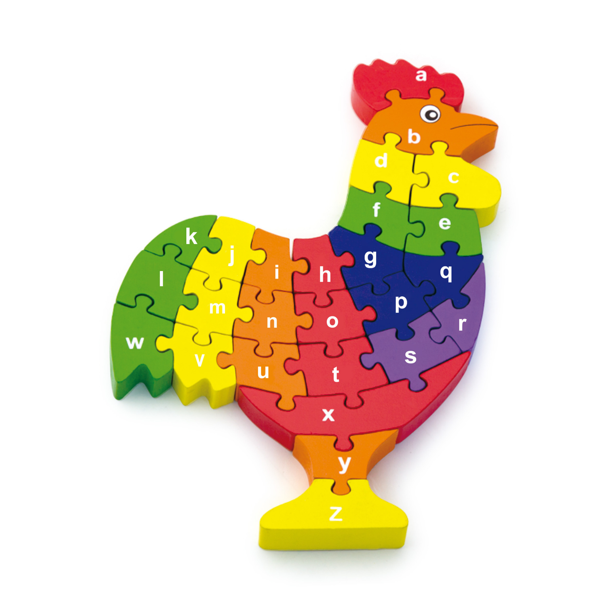 لعبة ديك فيجا ثلاثي الأبعاد مع حروف أبجدية، 26 قطعة من أحجية الصور المقطوعة، لعبة مونتيسوري خشبية، تُنمّي المهارات الحسية والإدراكية والحركية الدقيقة، لعبة تعليمية غير سامة وصديقة للبيئة للأطفال، من عمر 3 سنوات فما فوق