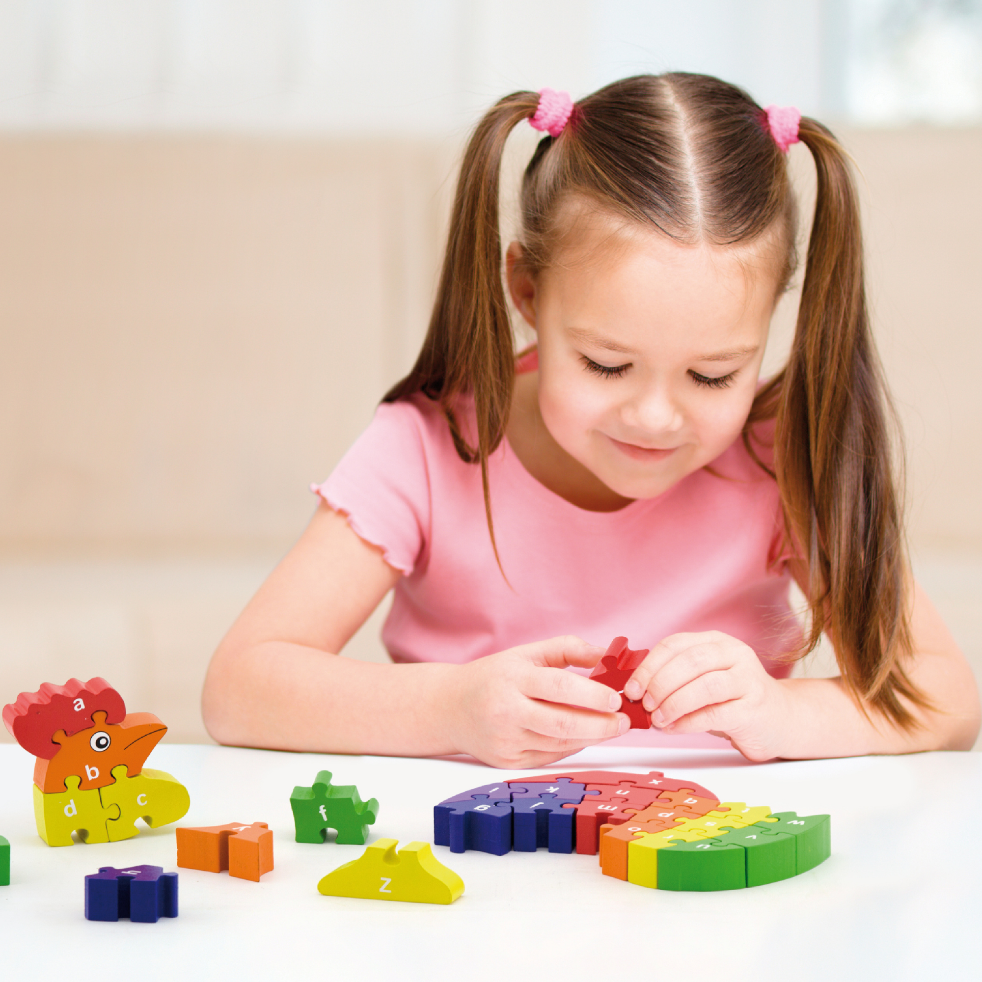 لعبة ديك فيجا ثلاثي الأبعاد مع حروف أبجدية، 26 قطعة من أحجية الصور المقطوعة، لعبة مونتيسوري خشبية، تُنمّي المهارات الحسية والإدراكية والحركية الدقيقة، لعبة تعليمية غير سامة وصديقة للبيئة للأطفال، من عمر 3 سنوات فما فوق