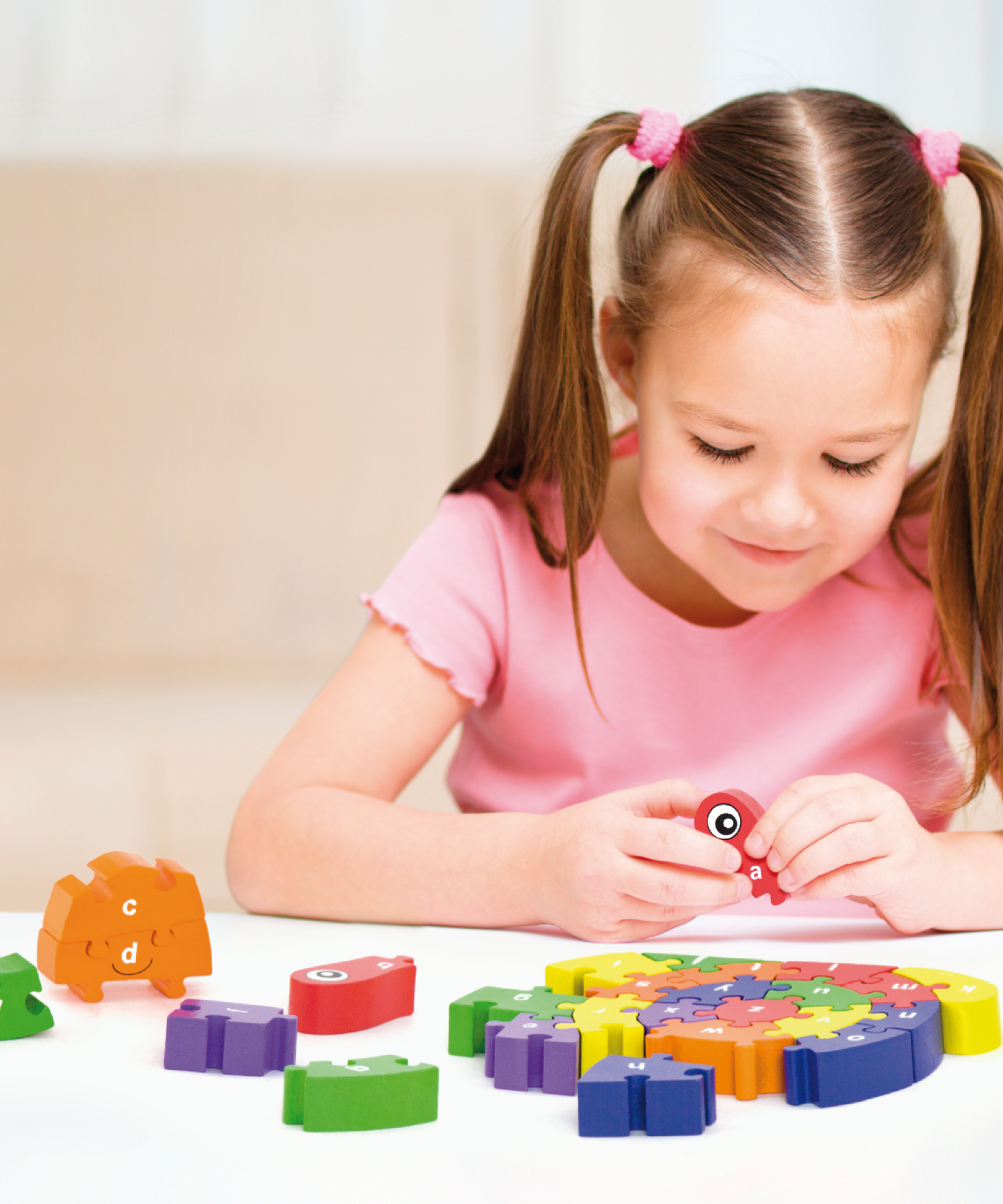 حلزون فيجا ثلاثي الأبعاد مع حروف أبجدية، 26 قطعة من أحجية الصور المقطوعة، لعبة مونتيسوري الخشبية، تُنمّي المهارات الحسية والإدراكية والحركية الدقيقة، لعبة تعليمية غير سامة وصديقة للبيئة للأطفال، من عمر 3 سنوات فما فوق