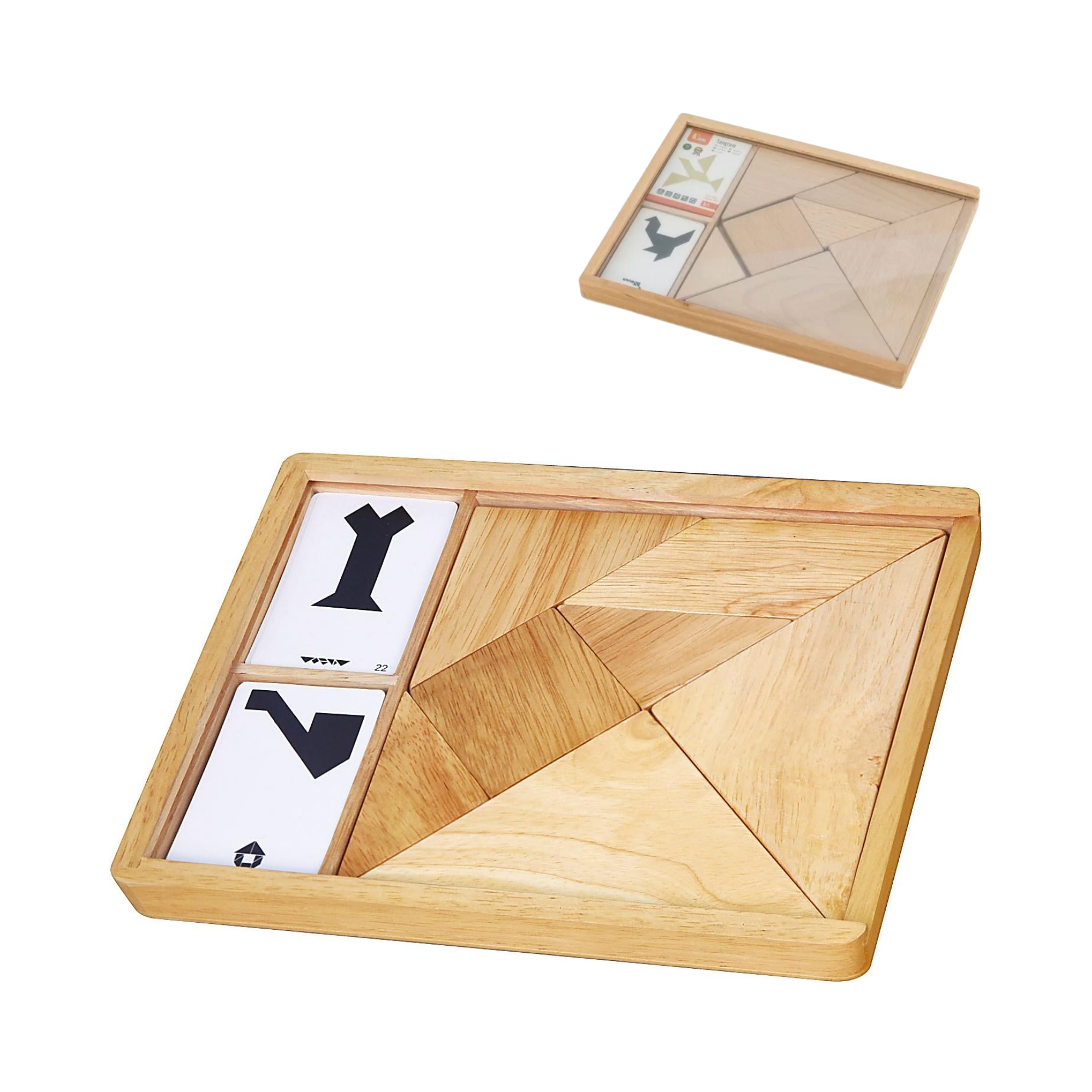 فيجا تانجرام، أحجية هندسية من 7 قطع، لعبة مونتيسوري الخشبية، تنمي المهارات الحسية والإدراكية والحركية الدقيقة، لعبة تعليمية للأطفال غير سامة وصديقة للبيئة، مناسبة للأولاد والبنات من سن 3 سنوات فما فوق