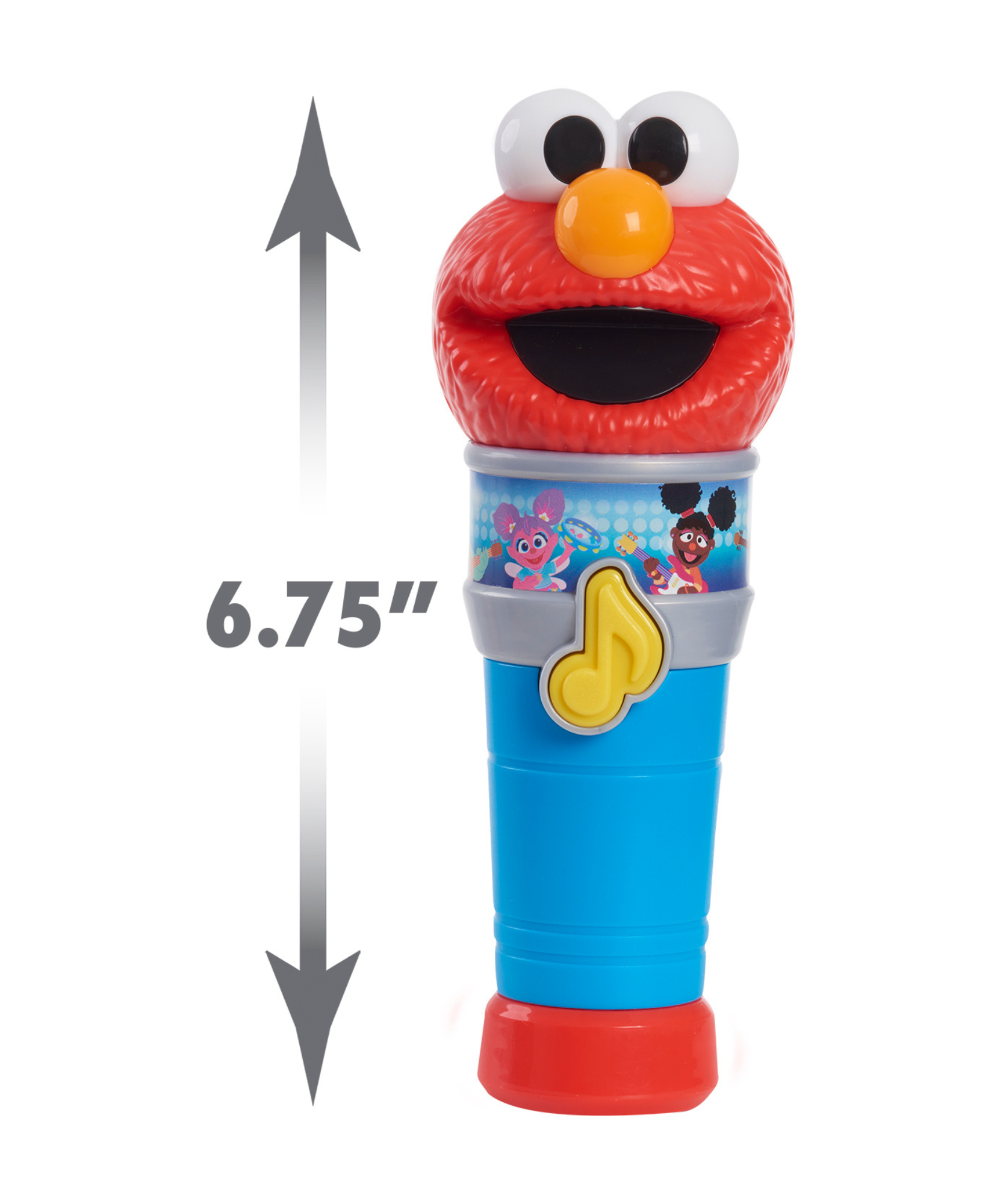 لعبة سيسامي ستريت سينغ مع ميكروفون إلمو، لعبة موسيقية تفاعلية محمولة مضيئة مع صوت، مرخصة رسميًا من جاست بلاي للأطفال الصغار من عمر سنتين فما فوق