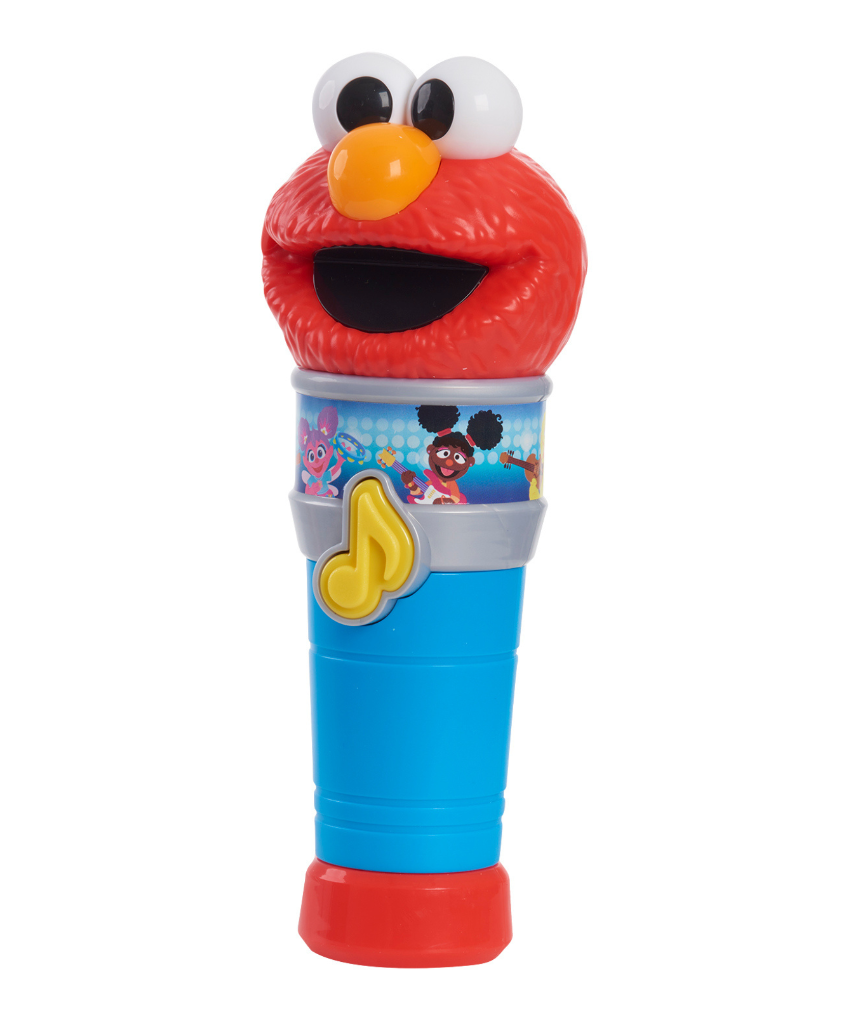 لعبة سيسامي ستريت سينغ مع ميكروفون إلمو، لعبة موسيقية تفاعلية محمولة مضيئة مع صوت، مرخصة رسميًا من جاست بلاي للأطفال الصغار من عمر سنتين فما فوق